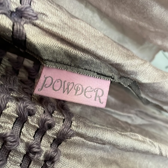 Lavender fringed scarf - Picture 6 of 11